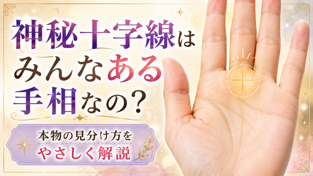 神秘十字線はみんなある手相なの?